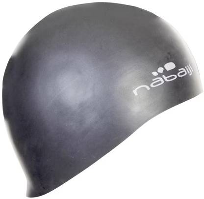 NABAIJ Swimming Cap Silicone Thin Grey Swimming Cap