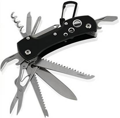 Bambble Swiss Style Army Pocket Knife 12 Multi Function Pocket Knife - for Every Day use Including Outdoor, EDC Rescue and Survival 12 Function Multi Utility Swiss Knife