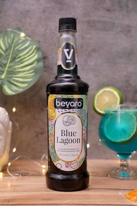 Bevaro Blue Lagoon Syrup, Refreshing Gourmet Syrup for Mocktails & Mixers Blue Lagoon
