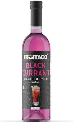 fruitaco Black Currant Syrup: Mixer For Enhancing Mocktails & Cocktails, Drinks, Mojitos 750