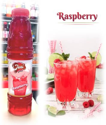 jeni Raspberry Sharbat & Soda/Non-Fruit Synthetic Syrup Combo/Summer Combo [700ml] Raspberry