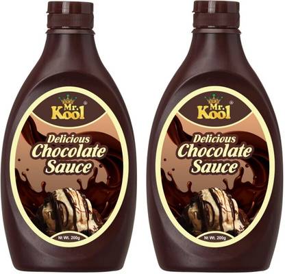 Mr.Kool Dark Chocolate Syrup 200g Combo For Cake, Dressing (400g) Chocolate