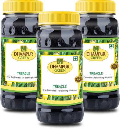 DHAMPUR GREEN Treacle Unsulphured | Sheera | Kakavi | Jaggery Cane Syrup |For Cooking & Baking Molasses