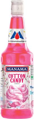 MANAMA Cotton Candy Syrup, 750ML Each, Mixer for Mocktails, Cocktails, Drinks, Juices Candy