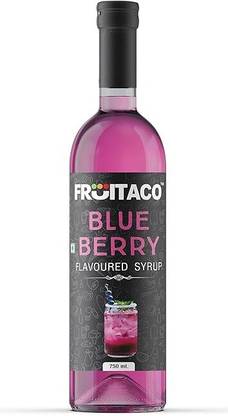 fruitaco Blueberry Syrup: Perfect Mixer For Enhancing Mocktails & Cocktails, Drinks, 750
