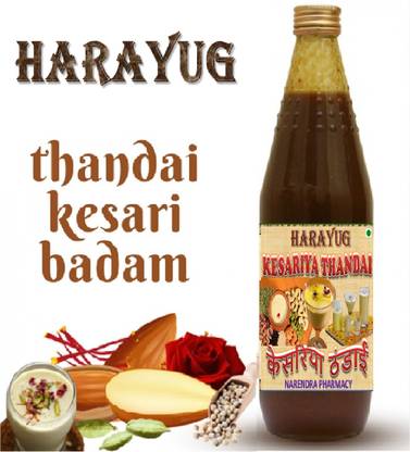 HARAYUG KESARIYA BADAM THANDAI SYRUP (1000 ML) KESAR , ALMOND KESAR ALMOND
