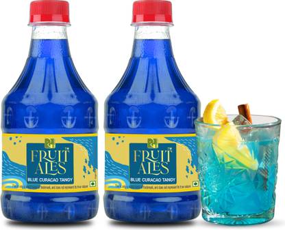 DHAMPUR GREEN Blue Curacao Bar Syrup for mocktails/ cocktails Blue Curacao Bar
