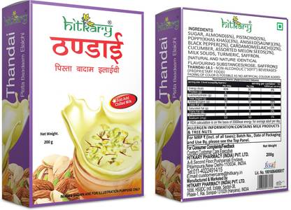 HITKARY PHARMACY Hitkary Thandai Mixture Powder For Milk | Pista, Badam & Elaichi Badam, Elaichi