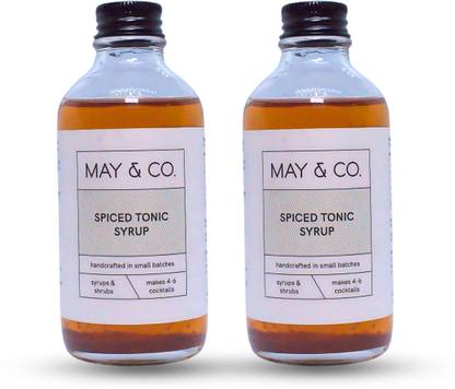MAY & CO. Spiced Tonic Syrup Pack of 2 x 240ml Natural