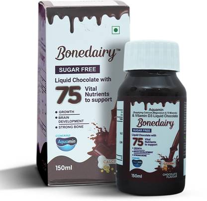 BONEDAIRY Sugar-Free Liquid Chocolate | 75 Vital Nutrients with Aquamin & Vitamin D3