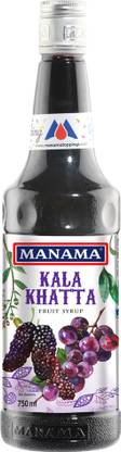 MANAMA Kala Khatta Syrup, Mixer for Mocktails and Cocktails 750ml