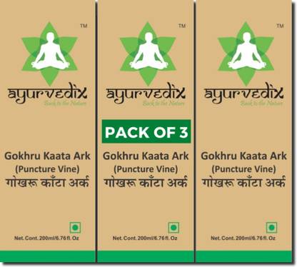 ayurvedix Gokhru Kaata Ark | Beneficial for Kidney Stone, Urinary Disparity, PCOS Gokshura