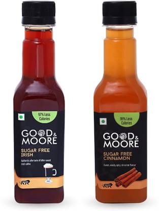 good+moore Coffee, Milkshake, Frappe and more Sugar free Cinnamon, Sugar free Irish