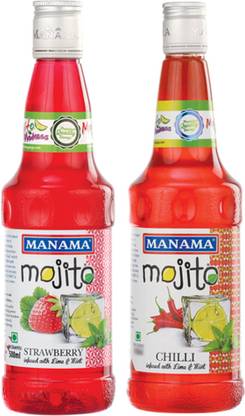 MANAMA Strawberry Mojito Syrup and Chilli Mojito chilli, Strawberry