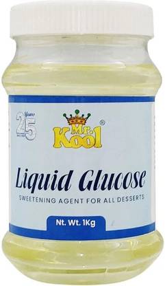 Mr.Kool Liquid Glucose for Making Ice Cream, Candy, Dessert Sweetener Raising Ingredient Liquid