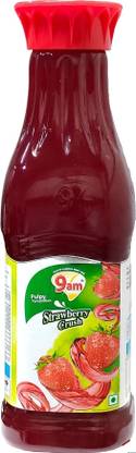 9am Strawberry Crush Drink| Ready to Mix | Refreshing Juice Strawberry