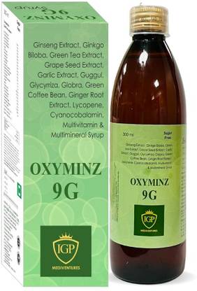 IGP MEDIVENTURES OXYMINZ 9G MULTIVITAMIN, MULTIMINERAL SYRUP WITH 9 HERBAL EXTRACTS FOR HEALTH NA