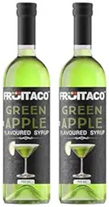 fruitaco Green Apple Syrup : Perfect Mixer For Enhancing Mocktails & Cocktails, Drinks 750