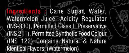 fruitaco Watermelon Syrup : Perfect Mixer For Enhancing Mocktails & Cocktails, Drinks 750