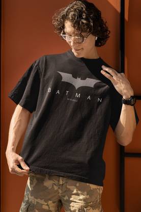 dos hermanos Printed Men Round Neck Black T-Shirt
