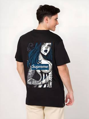 Moda Rapido Graphic Print Men Round Neck Black T-Shirt