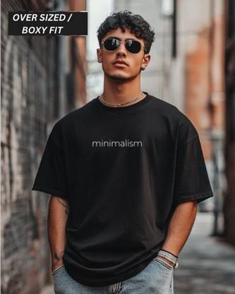 UrGear Printed Men Round Neck Black T-Shirt