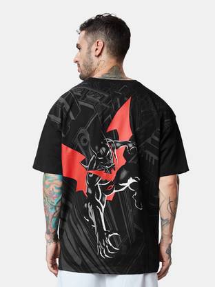 The Souled Store Graphic Print Men Round Neck Black T-Shirt