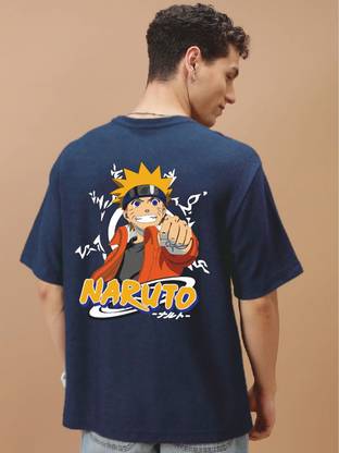 Beniot Printed Men Round Neck Dark Blue T-Shirt