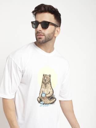 Printed Men White T-Shirt