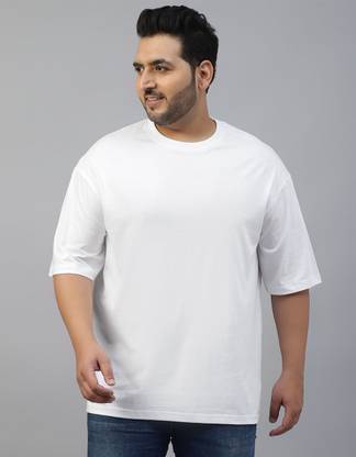Veirdo Solid Men Round Neck White T-Shirt
