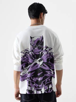 The Souled Store Graphic Print Men Round Neck White T-Shirt