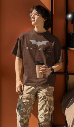 dos hermanos Printed Men Round Neck Brown T-Shirt