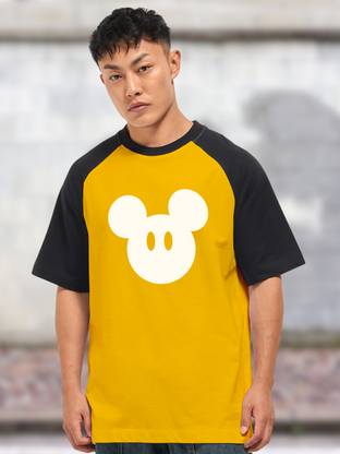 Cool Plus Printed Men Round Neck Yellow T-Shirt