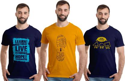 Printed Men Multicolor T-Shirt