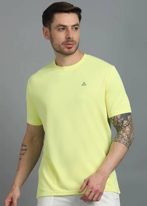 Adrenex Solid Men Round Neck Multicolor T-Shirt