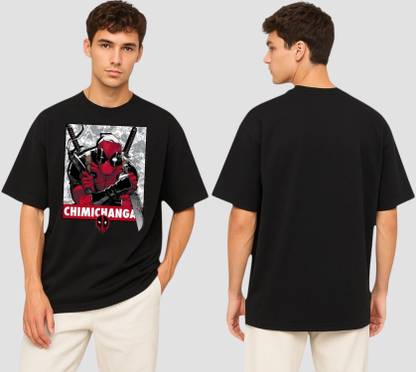 MARVEL By Metronaut Graphic Print Men Round Neck Black T-Shirt