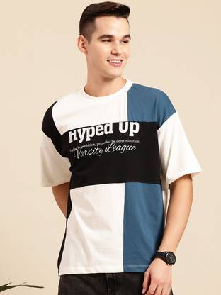 Mast & Harbour Printed Men Round Neck White T-Shirt