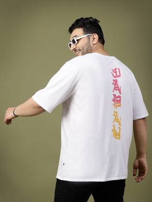 RIGO Printed Men Round Neck White T-Shirt
