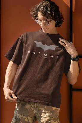 dos hermanos Printed Men Round Neck Brown T-Shirt