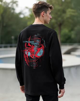 BEWAKOOF Graphic Print Men Round Neck Black T-Shirt