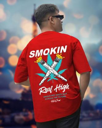 TODAYTREND Printed, Typography Men Round Neck Red T-Shirt