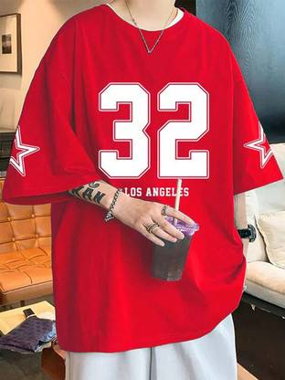 Cool Plus Printed Men Round Neck Red T-Shirt