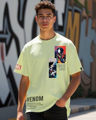 BEWAKOOF Graphic Print Men Round Neck Green T-Shirt