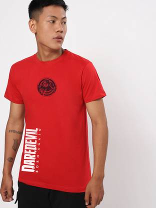 BEWAKOOF Graphic Print Men Round Neck Red T-Shirt
