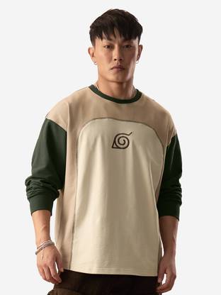The Souled Store Embroidered Men Round Neck Multicolor T-Shirt
