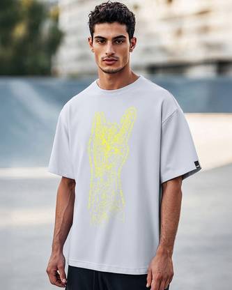 BEWAKOOF Graphic Print Men Round Neck Purple T-Shirt