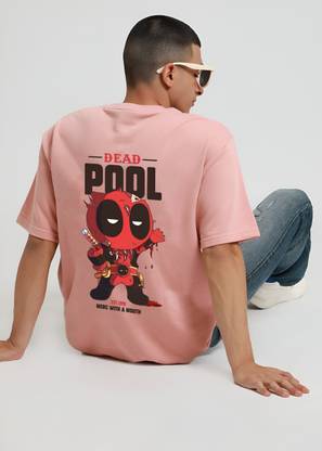 Jack Paris Graphic Print Men Round Neck Pink T-Shirt
