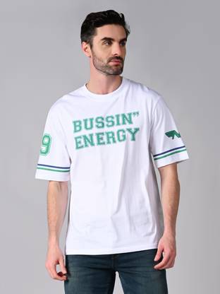 KILLER Solid Men Round Neck White T-Shirt