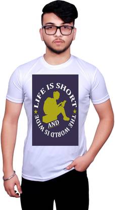 NITYANAND CREATIONS Graphic Print Men White T-Shirt