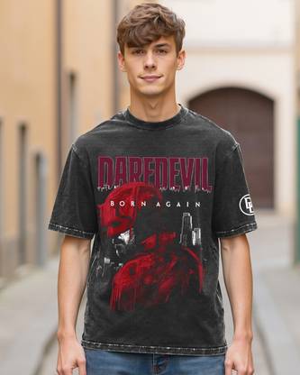 BEWAKOOF Graphic Print Men Round Neck Black T-Shirt